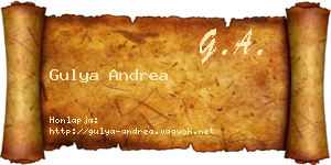 Gulya Andrea névjegykártya